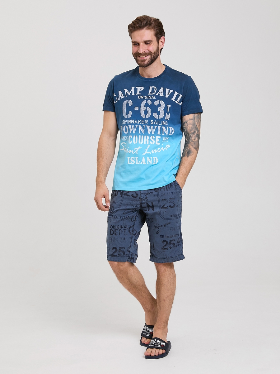 футболка blue navy / summer aqua