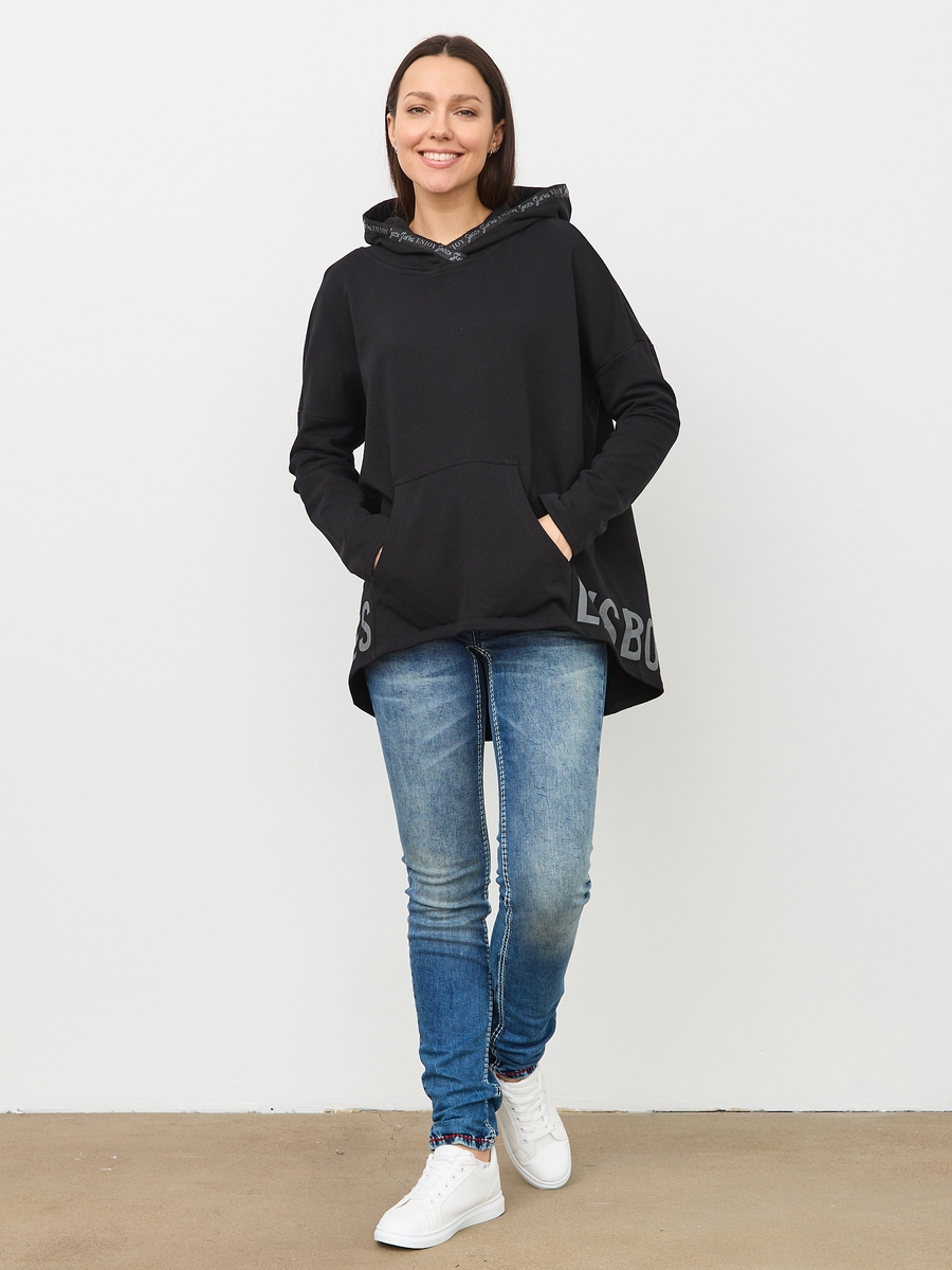худи oversize black