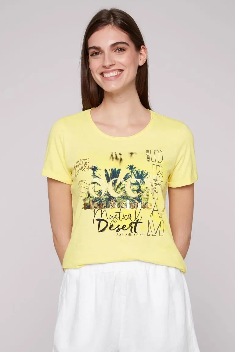 футболка faded yellow