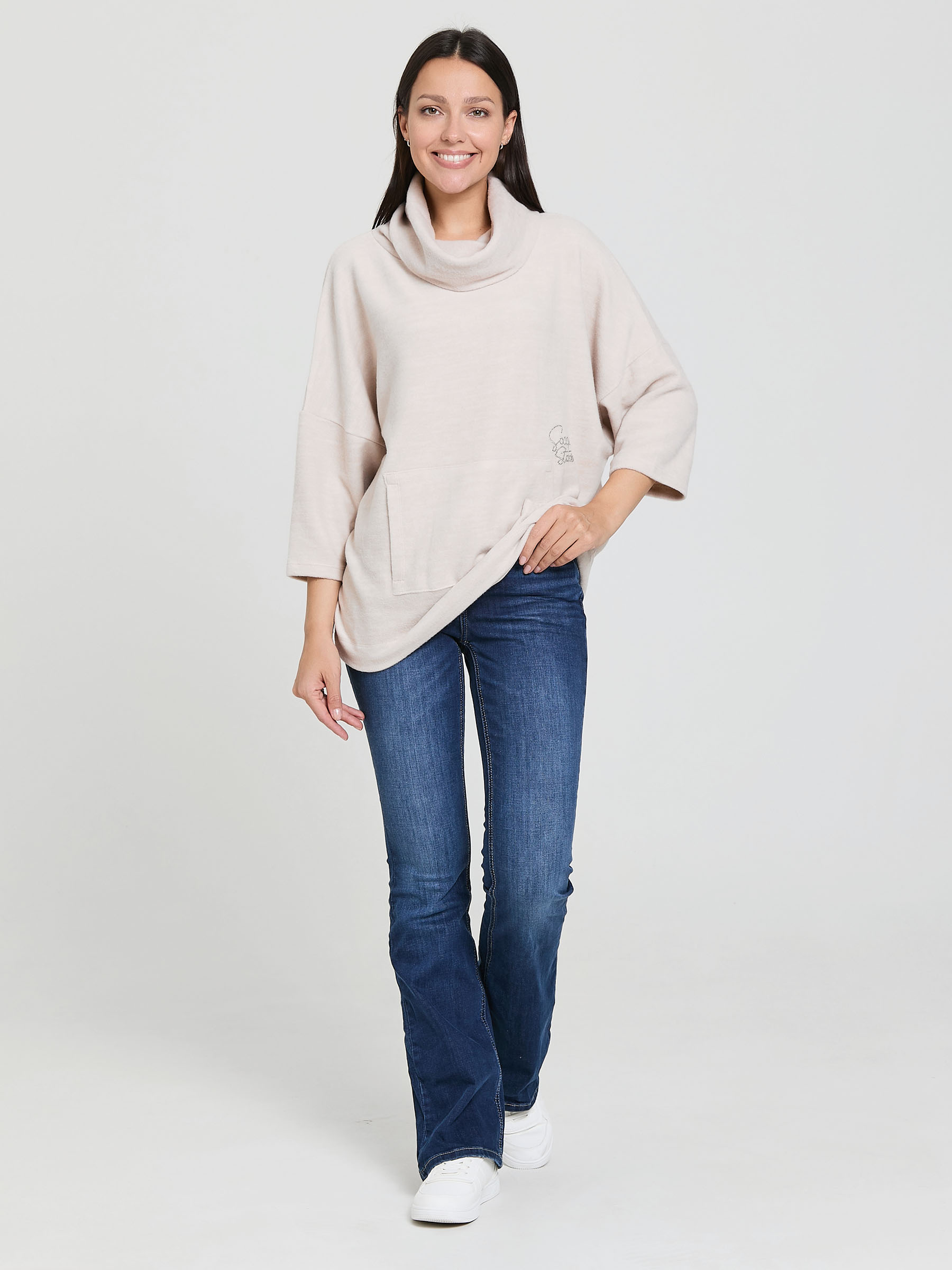 пуловер oversize cool sand mel.