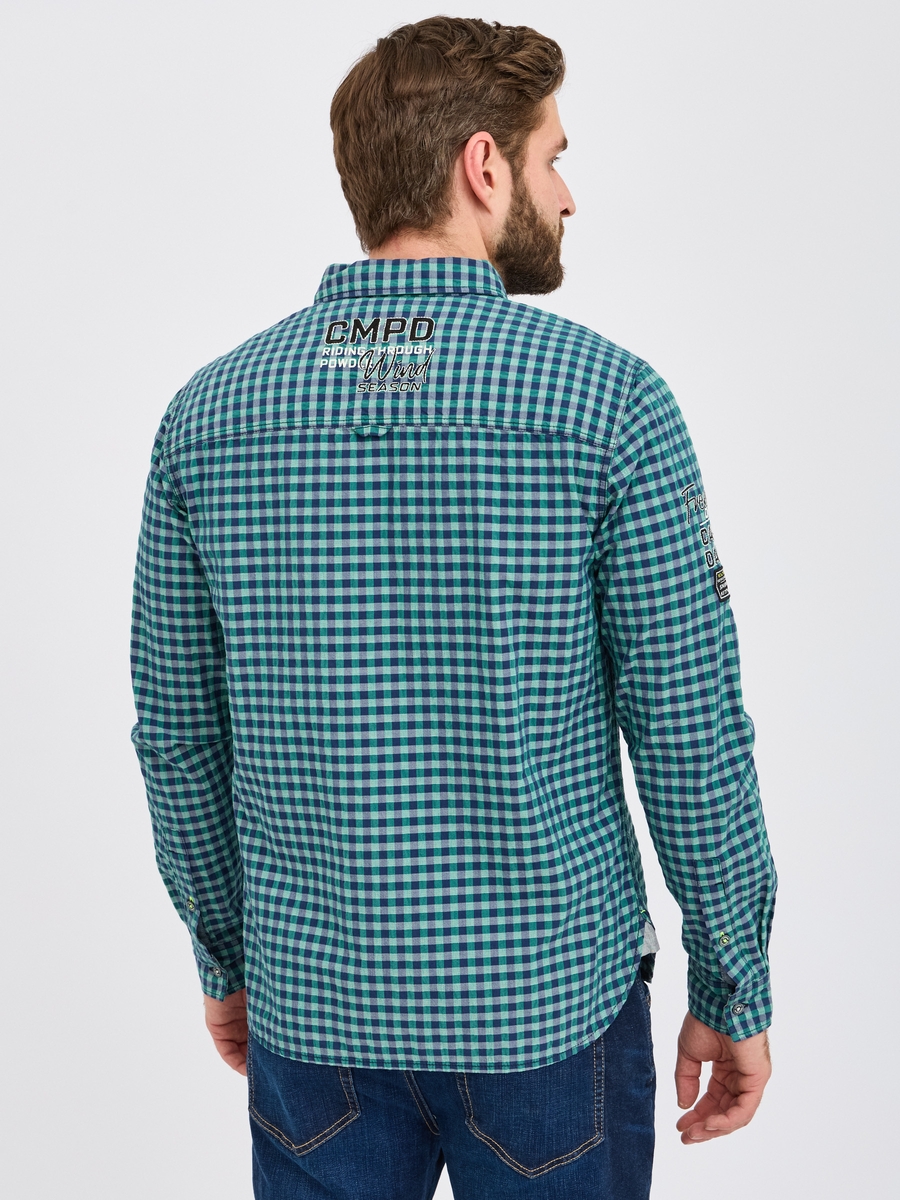рубашка dark green