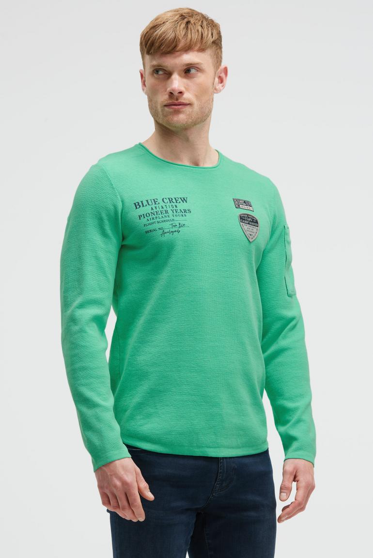 пуловер flight green