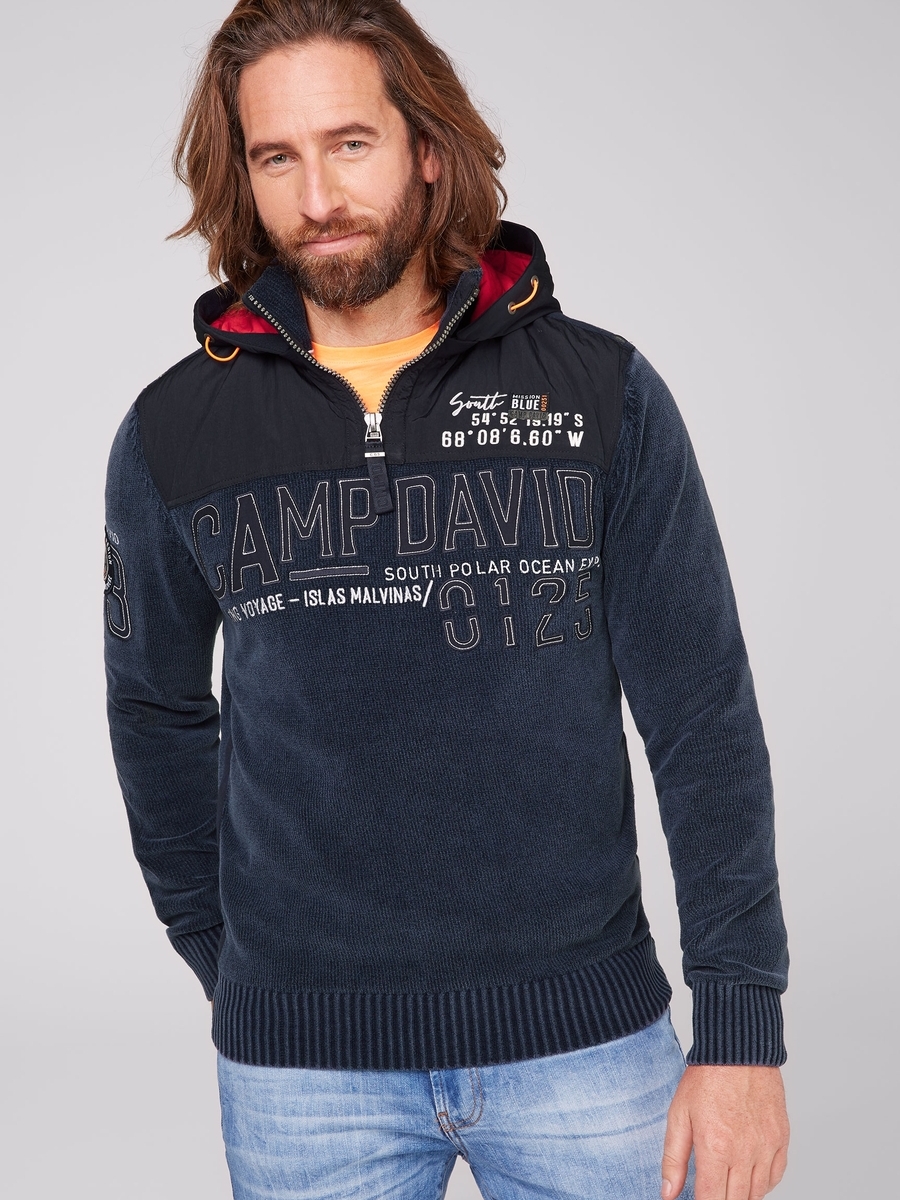 пуловер с капюшоном deep sea