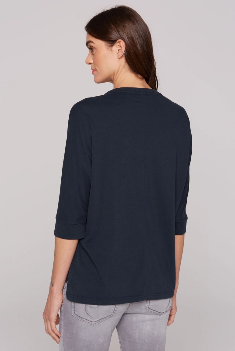 футболка oversize blue navy