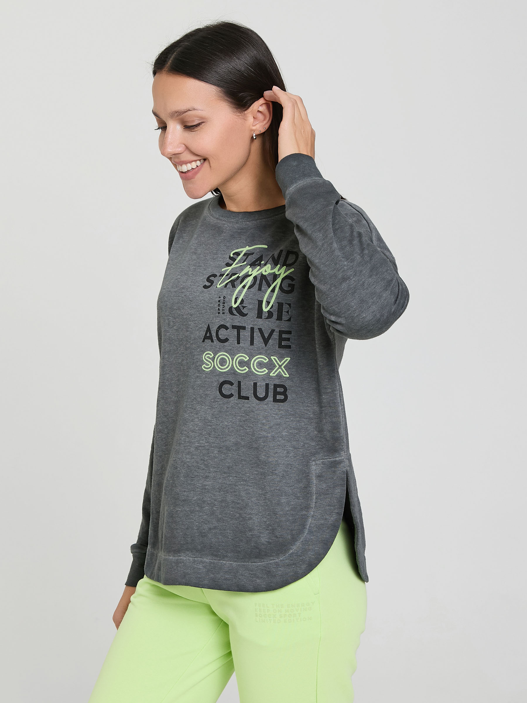 свитшот washed black