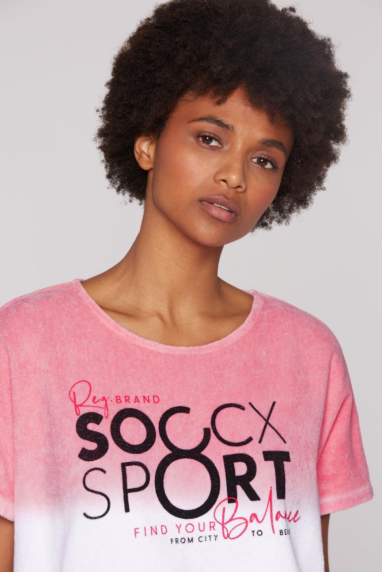 свитшот oversize light coral pink / coral pink