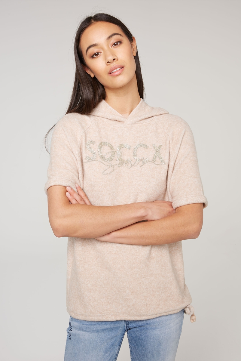 пуловер golden beige melange