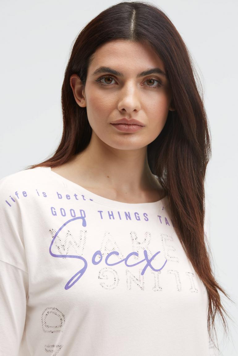 футболка 3/4 ivory