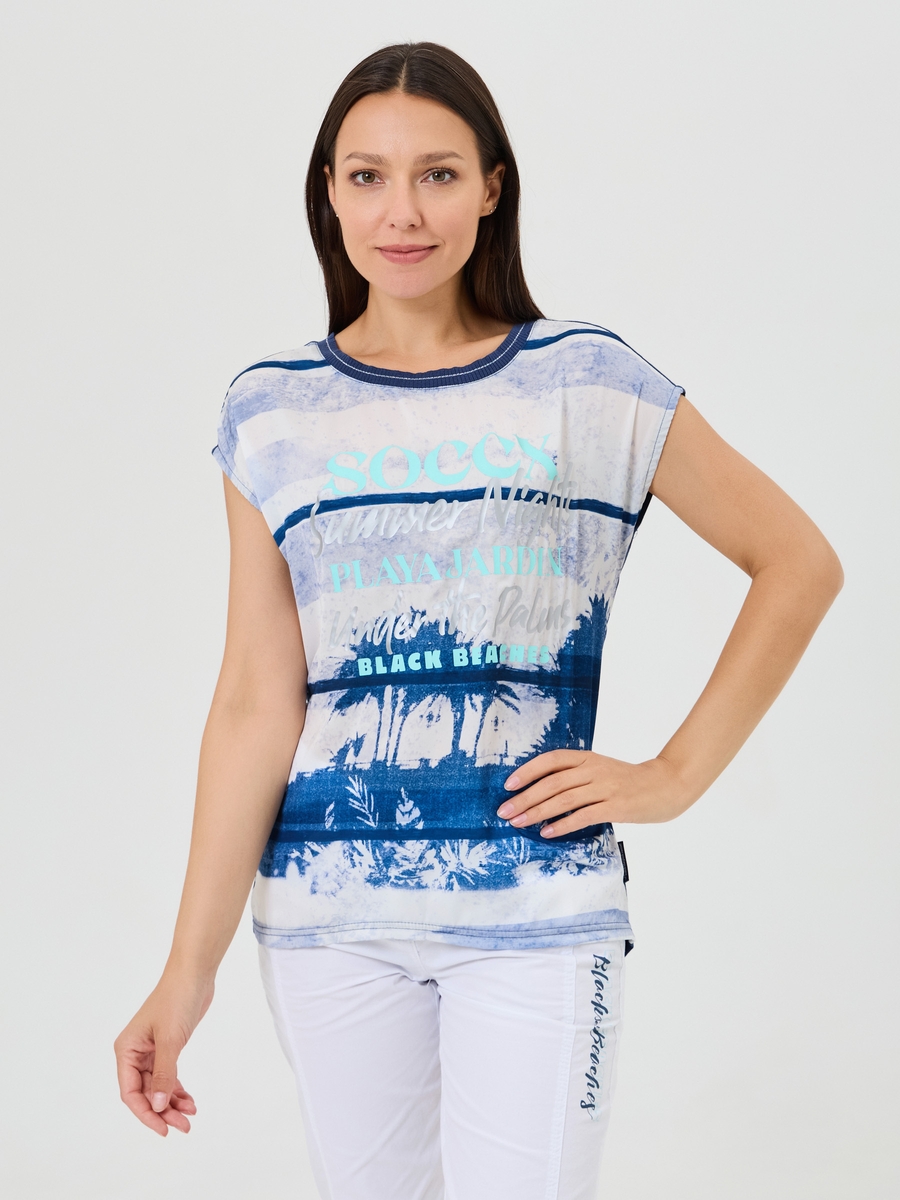 футболка opticwhite / blue soul