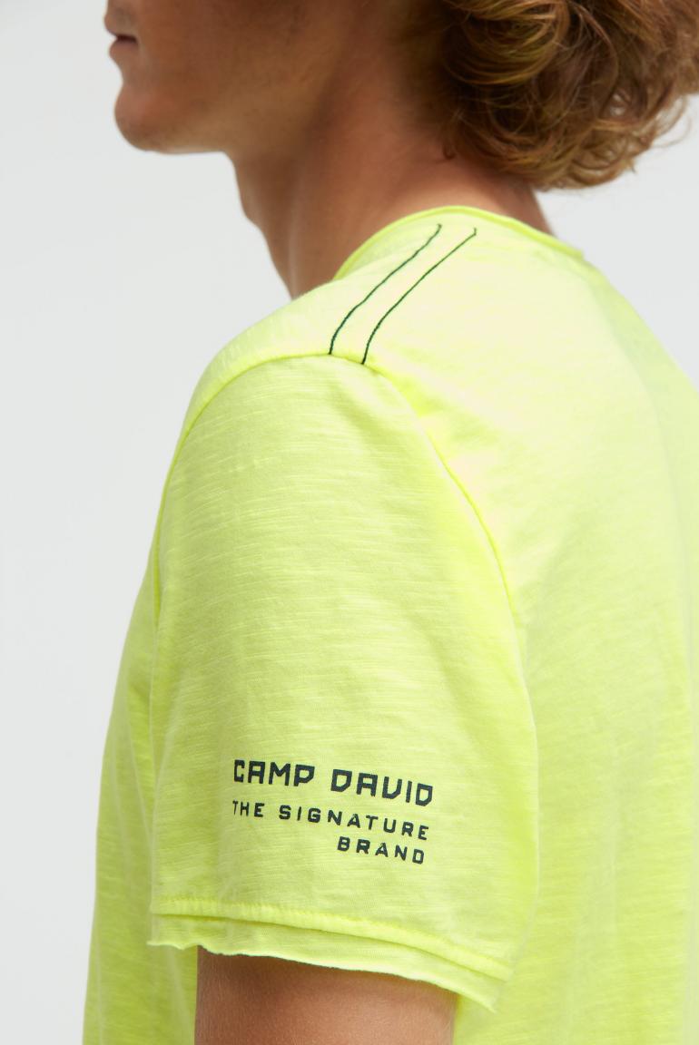 футболка v-neck neon lime