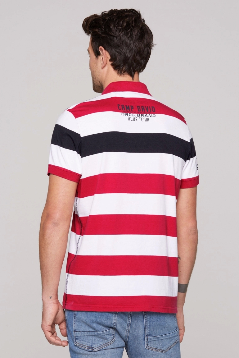 поло nautical red