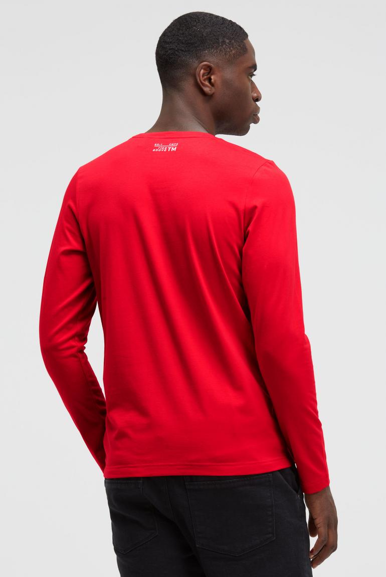 лонгслив bright red