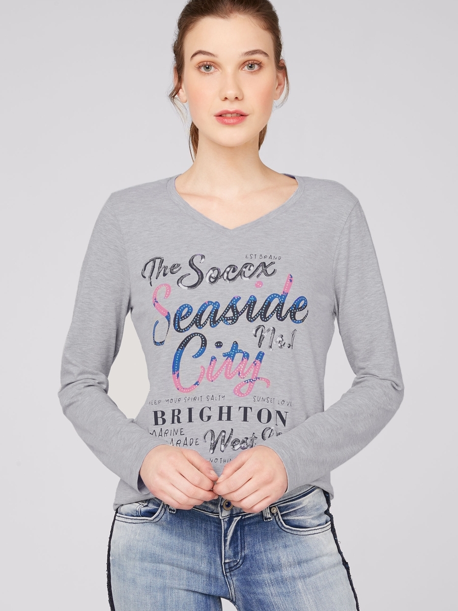 футболка grey melange