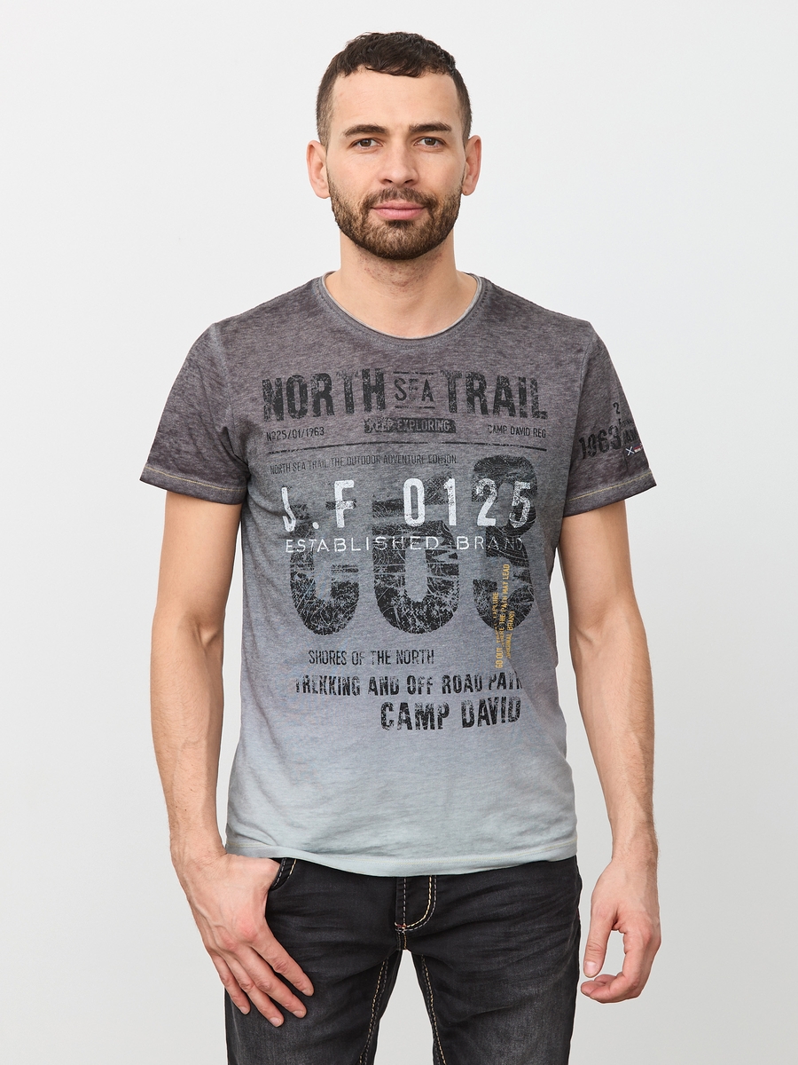 футболка dip dye black