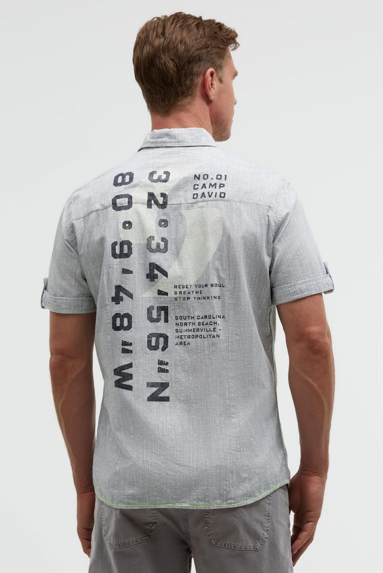 рубашка muscle fit blue navy