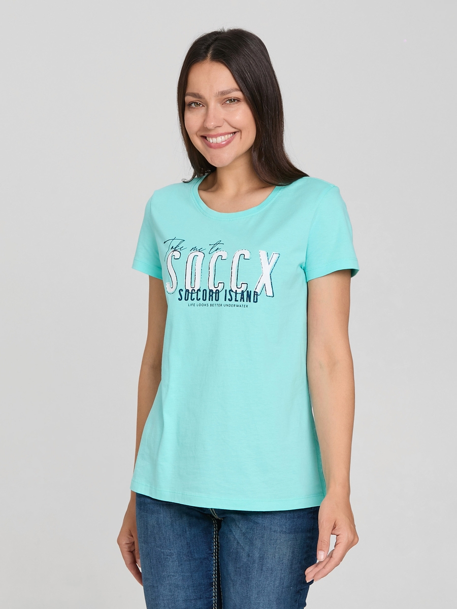 футболка flash aqua