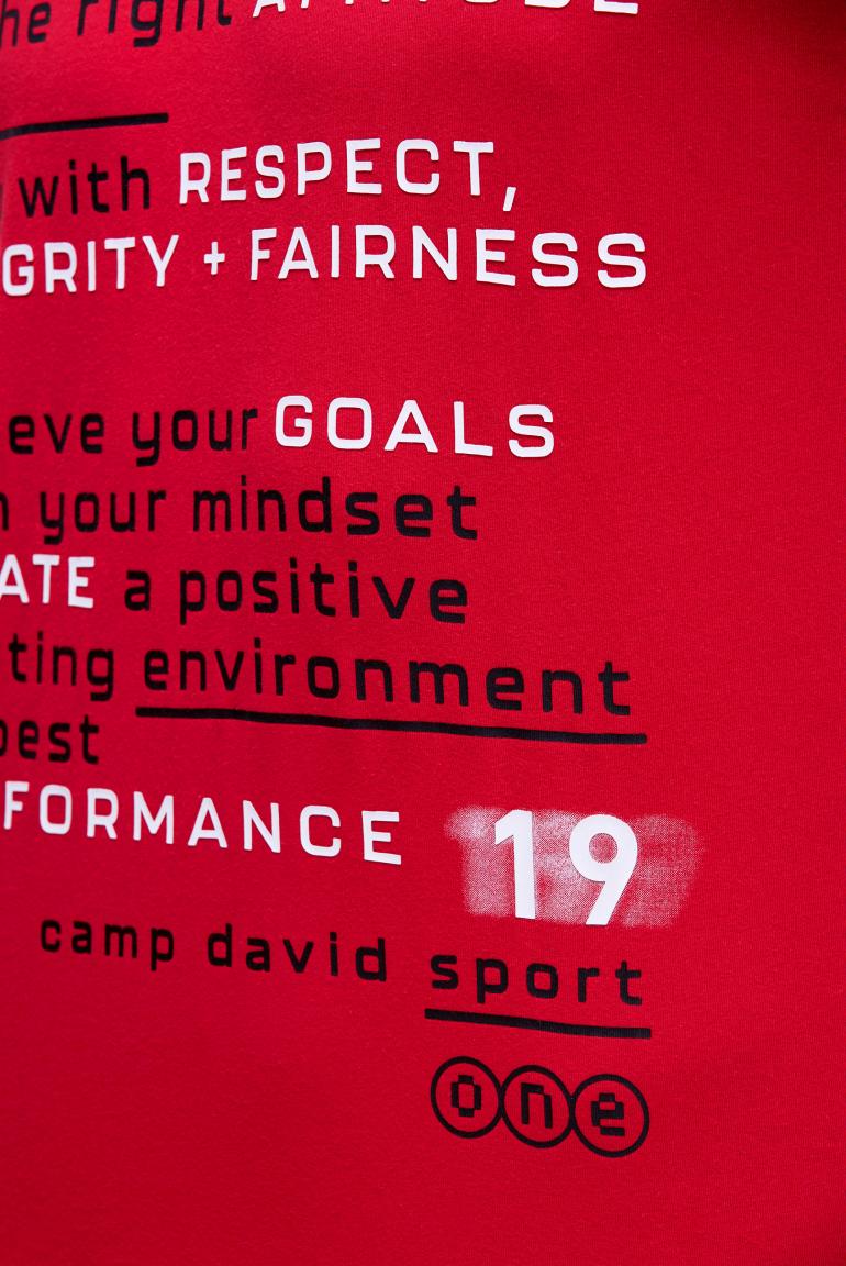 футболка bright red