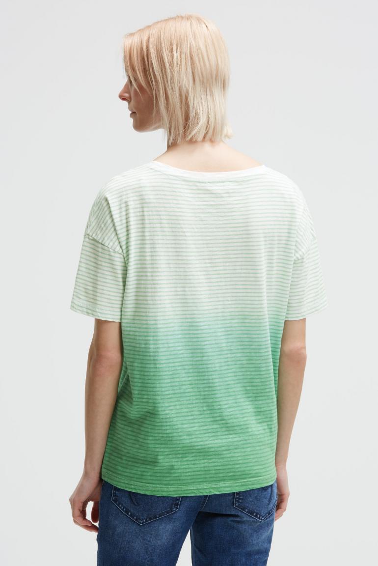 футболка dip dye ivory / milky green