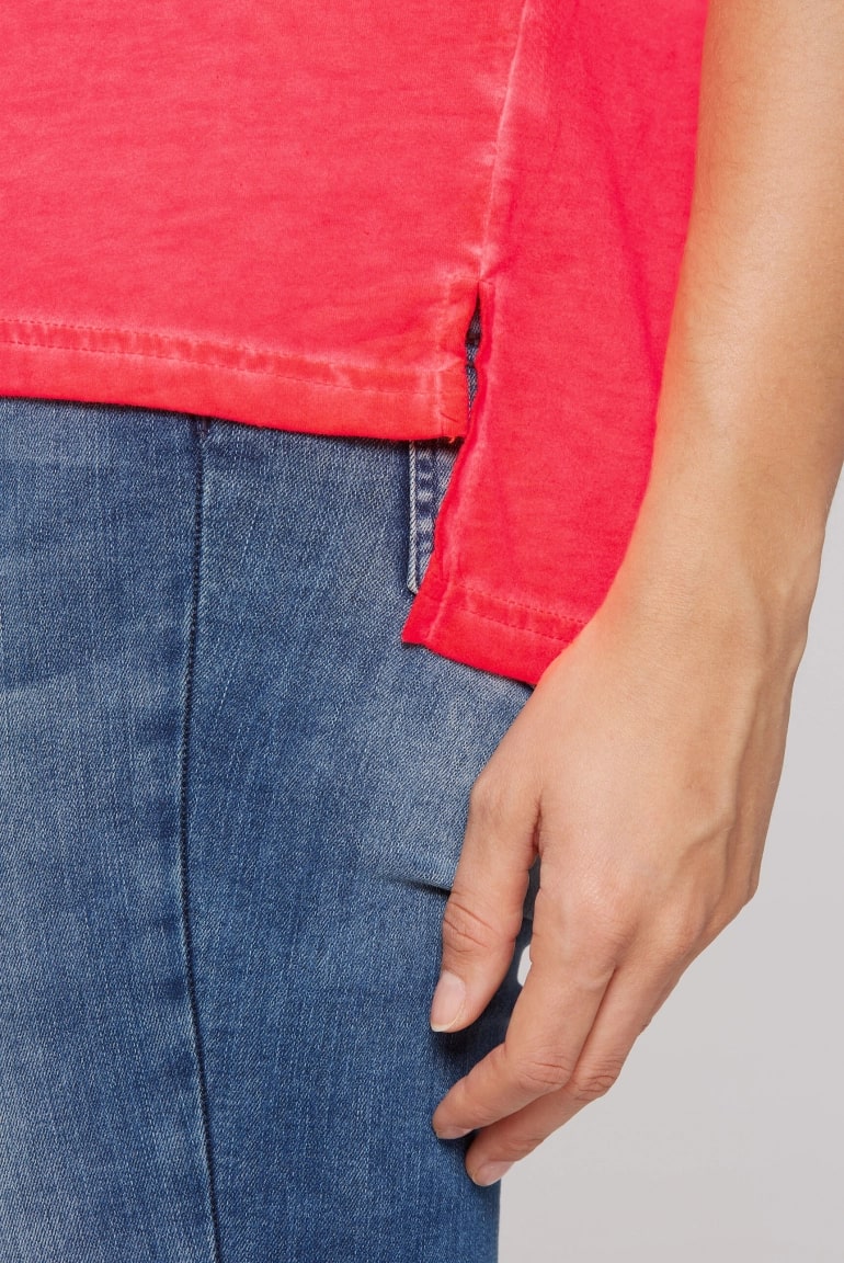 футболка oversize flashy red