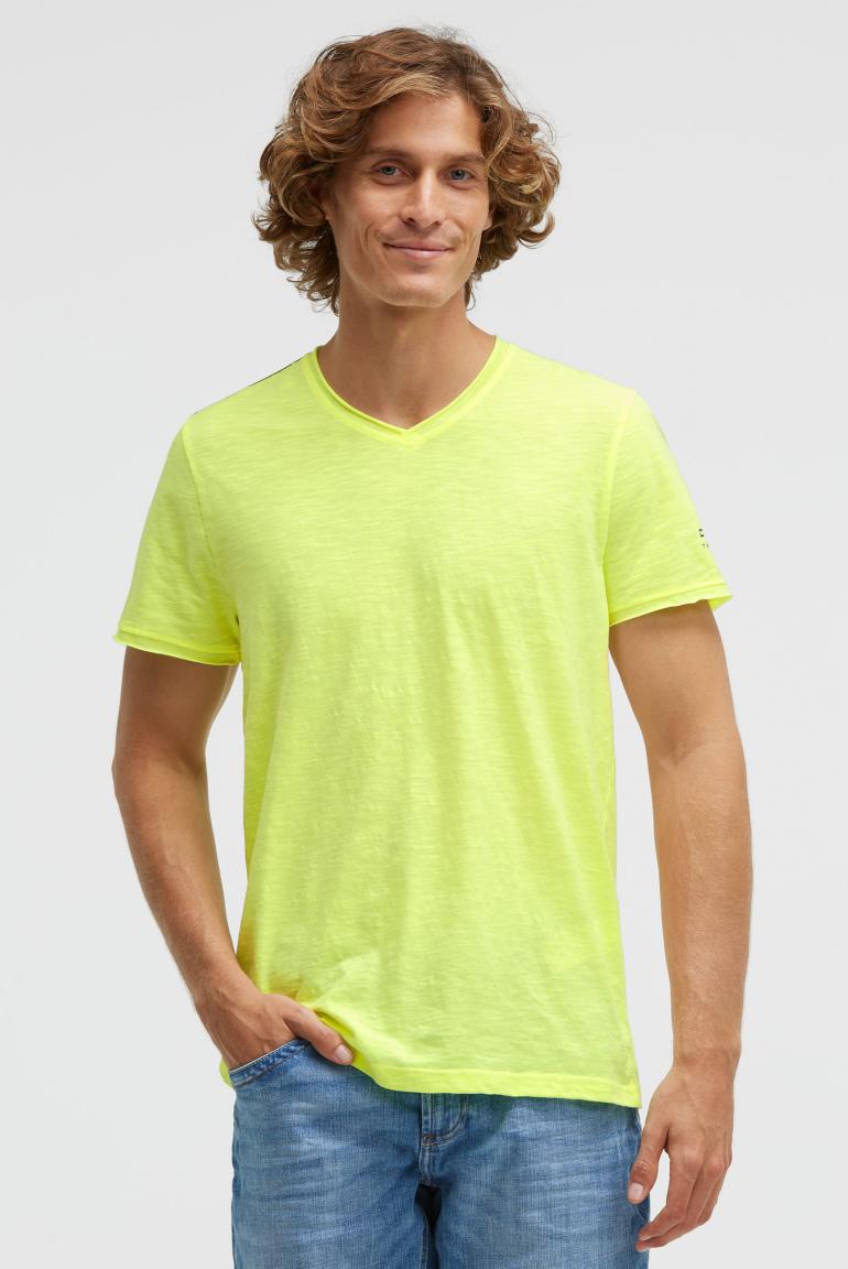 футболка v-neck neon lime