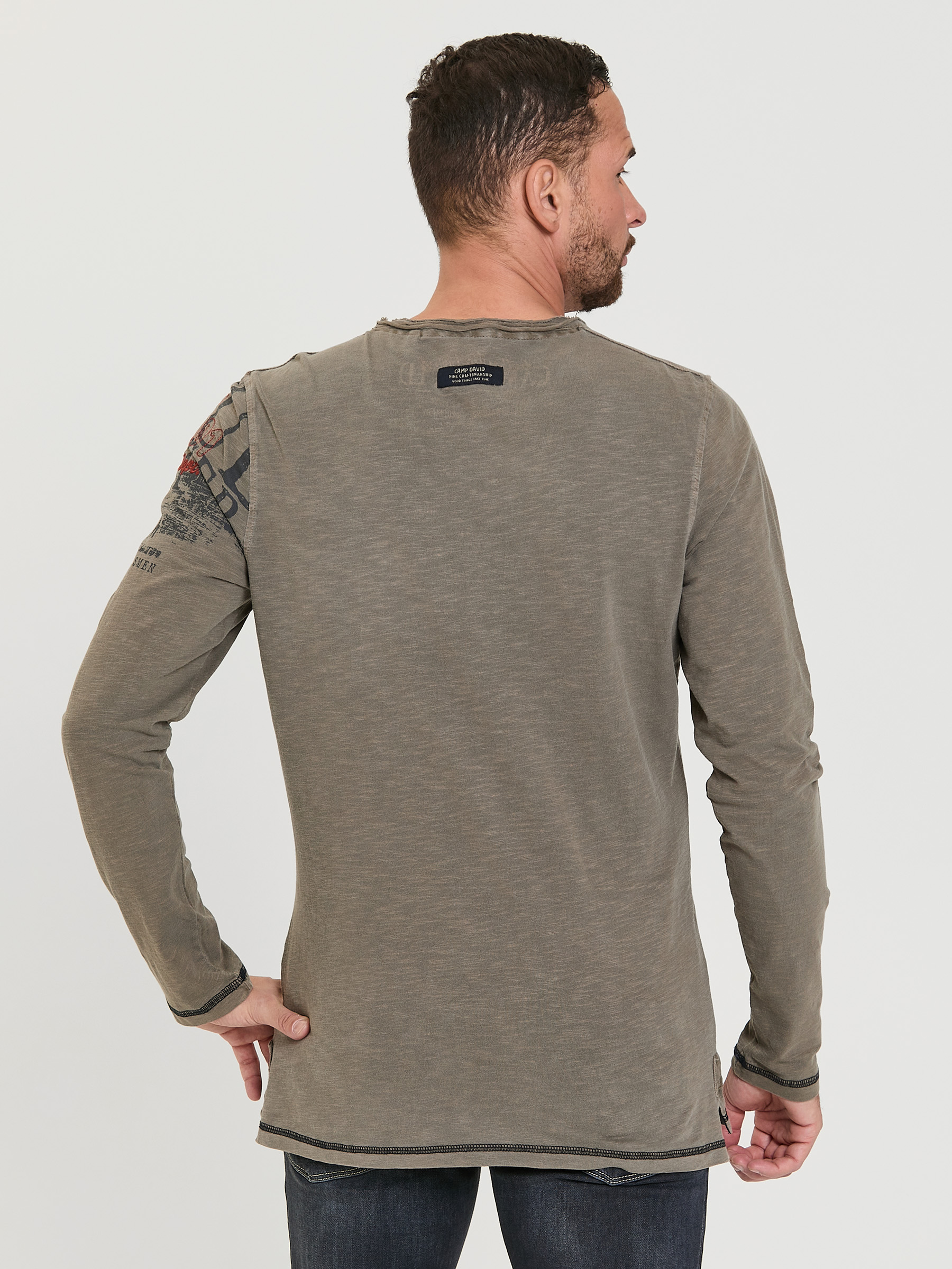 лонгслив medium khaki