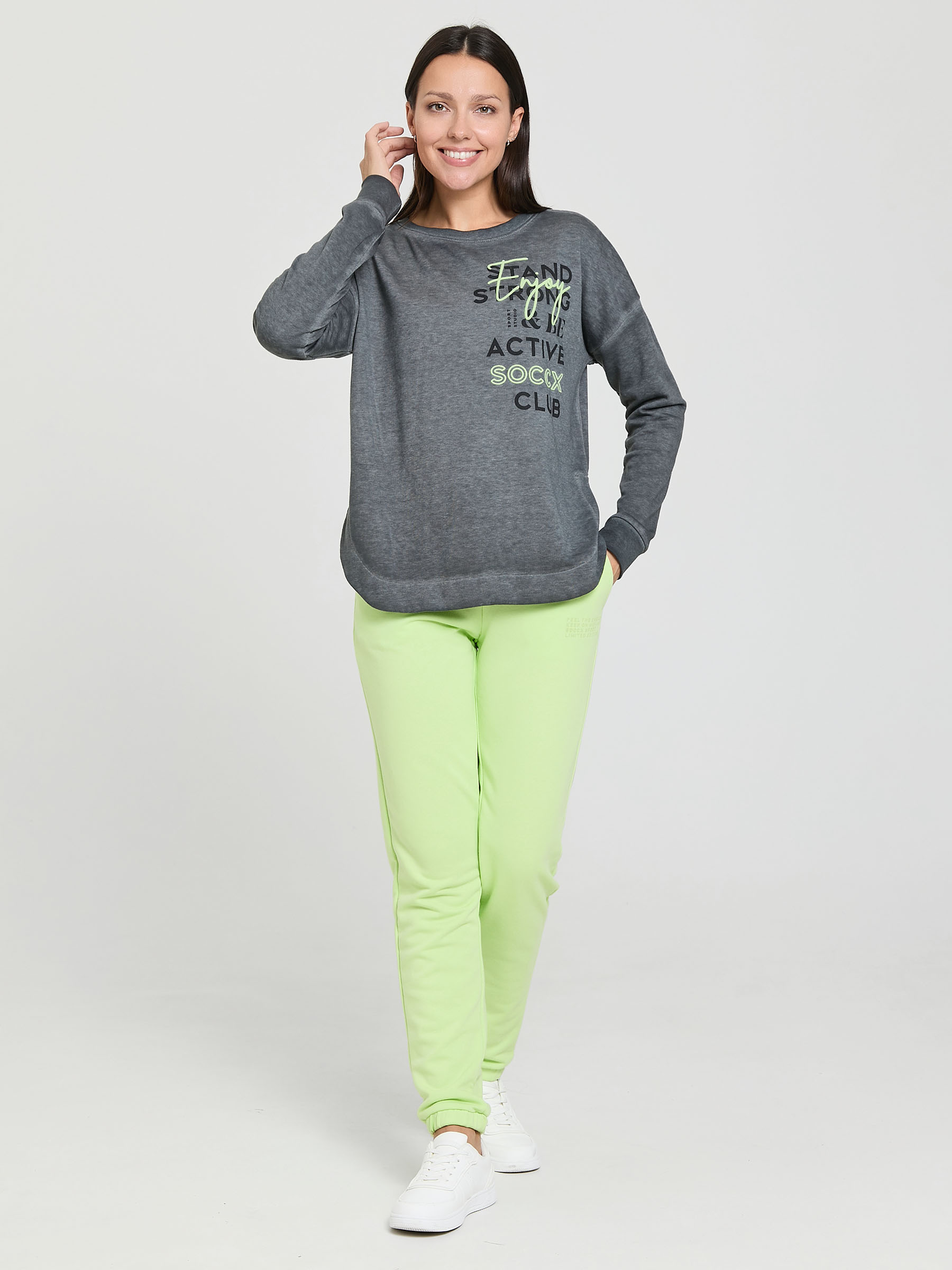 свитшот washed black