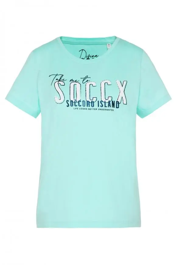 футболка flash aqua