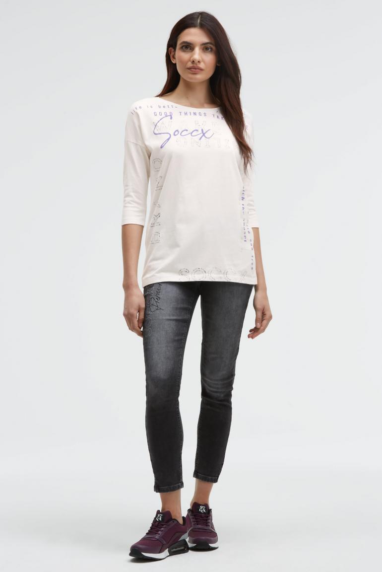 футболка 3/4 ivory