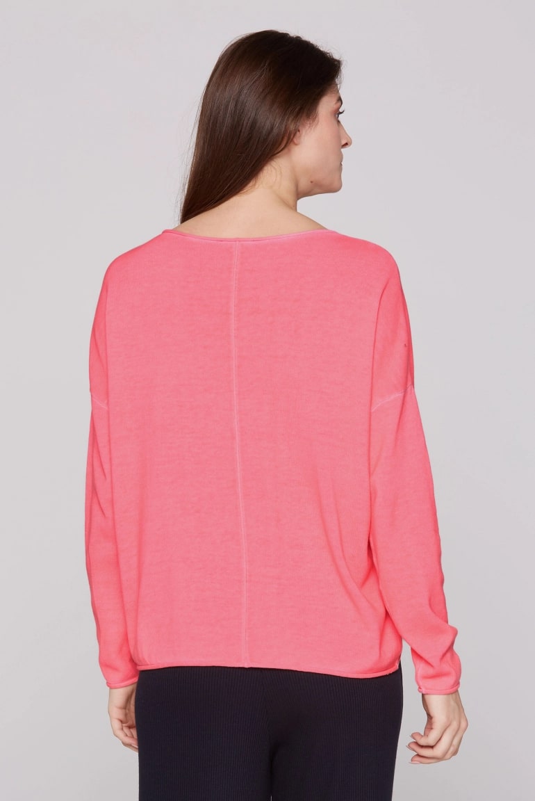 pullover oversize flashy red
