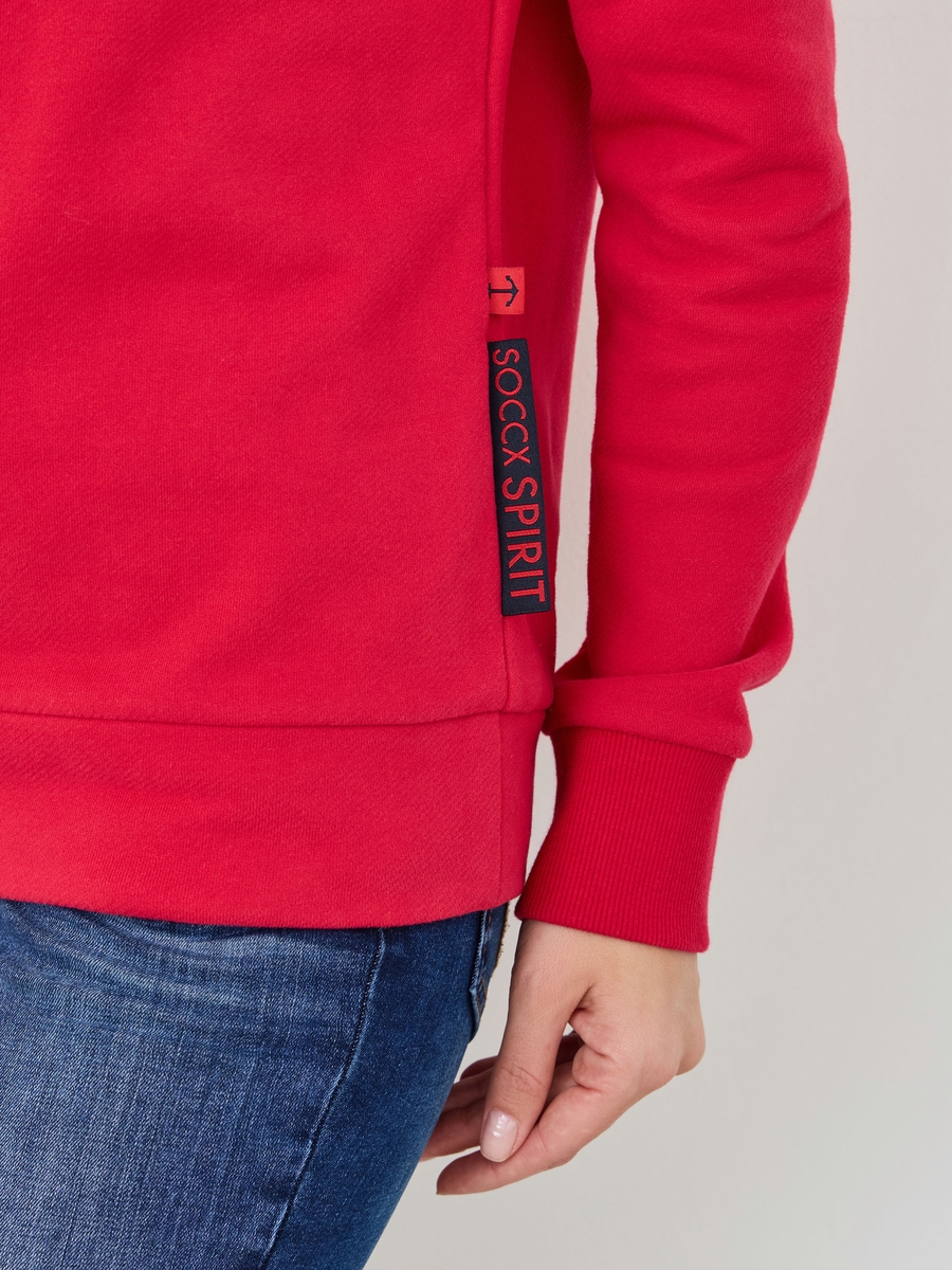 свитшот clear red