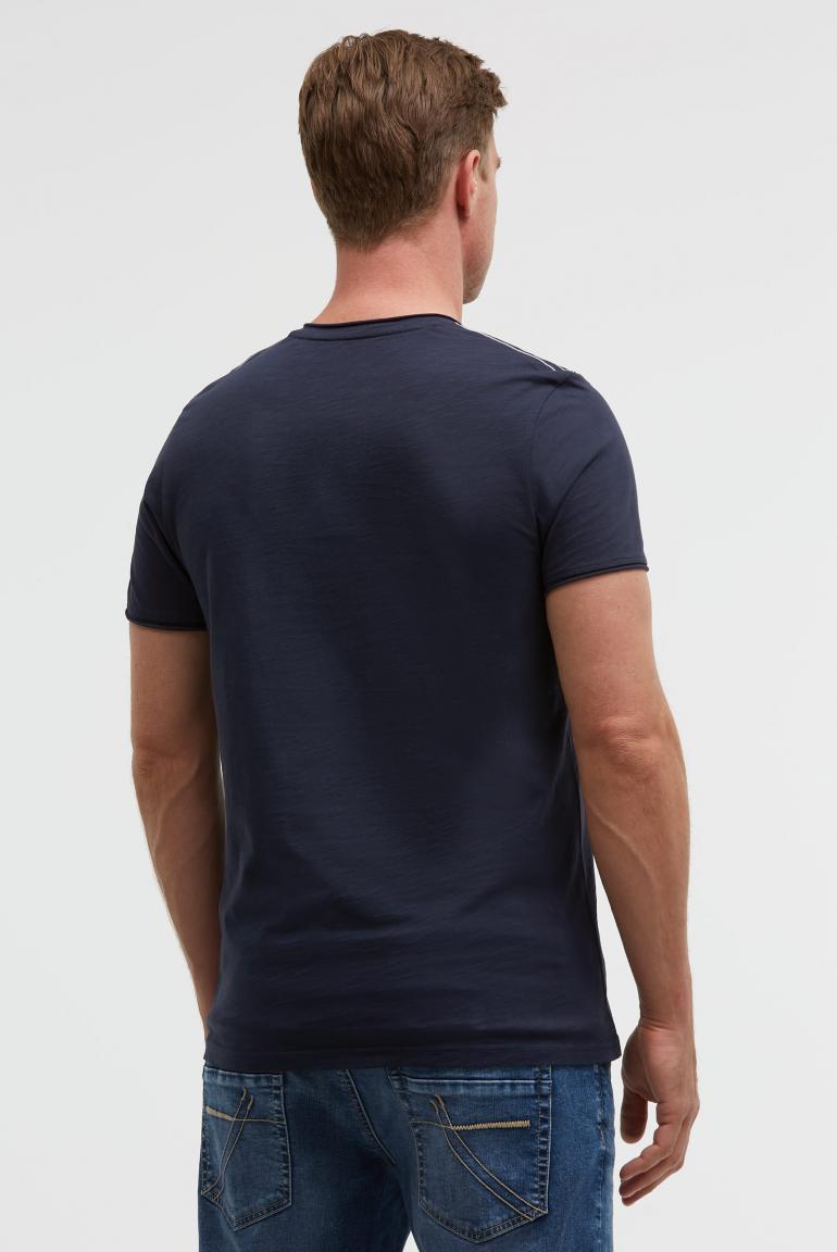 футболка v-neck blue navy