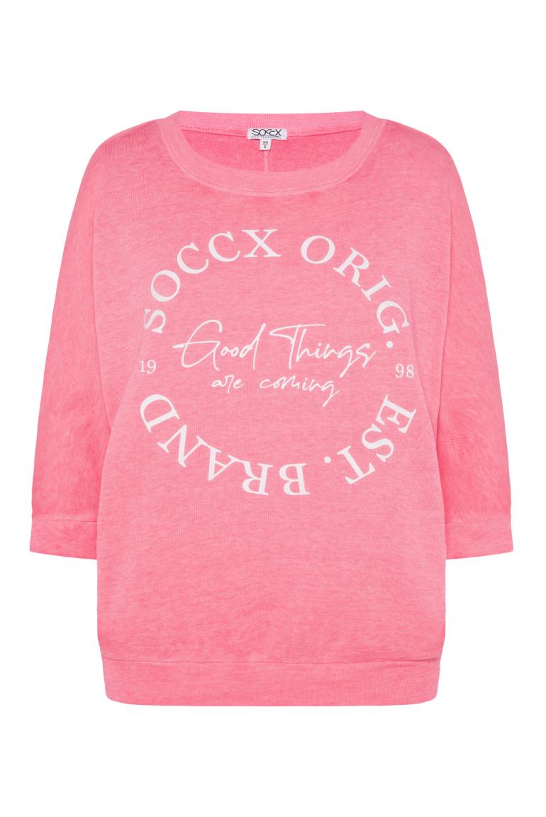 свитшот PEG:GY coral pink