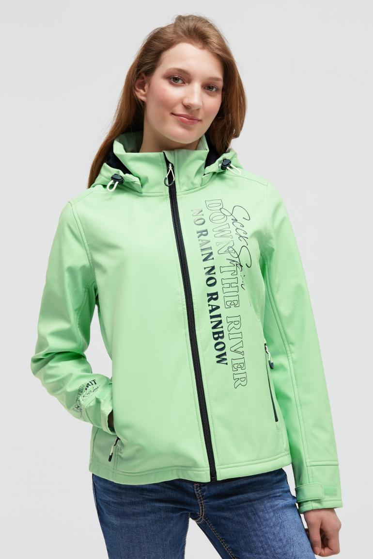 куртка softshel milky green