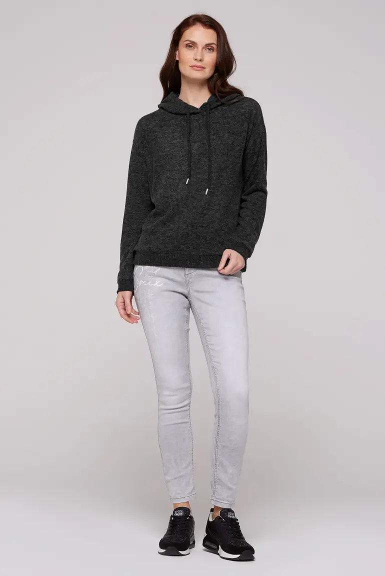 пуловер с капюшоном PI:NA black