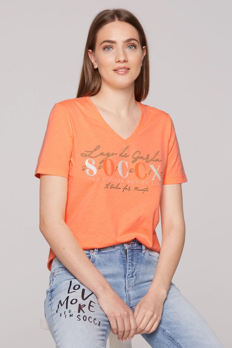 футболка electric orange