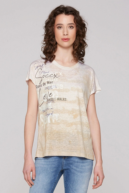 футболка  milky beige