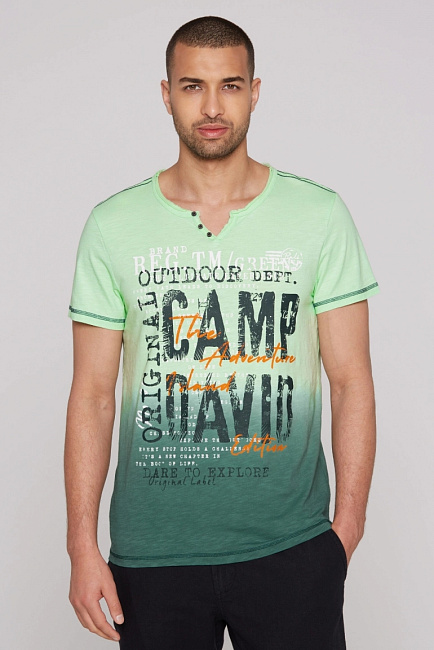 футболка dip dye green lemon/ evergreen