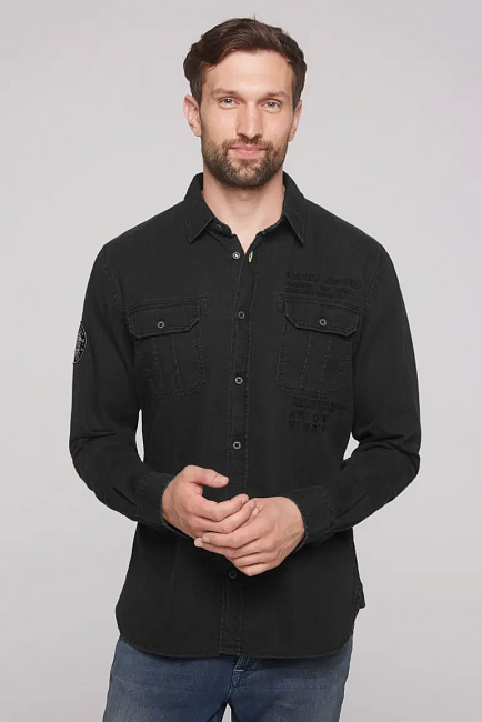 рубашка washed black