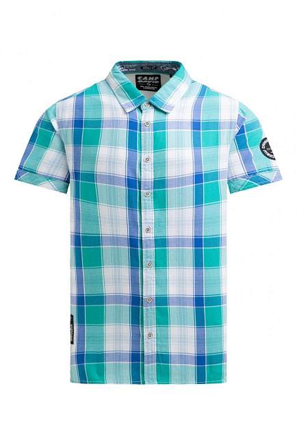рубашка muscle fit island green