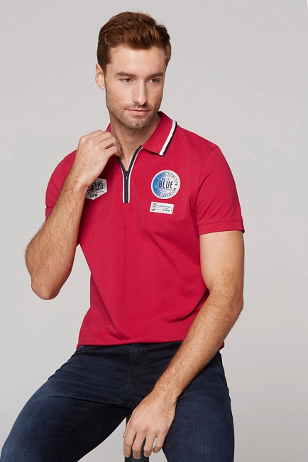 поло nautical red