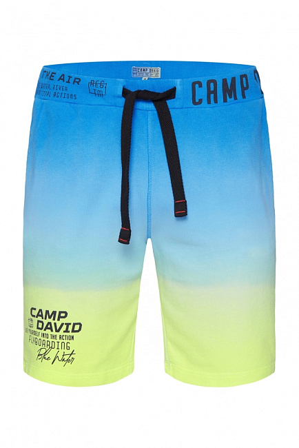 шорты трик. dip dye electric yellow