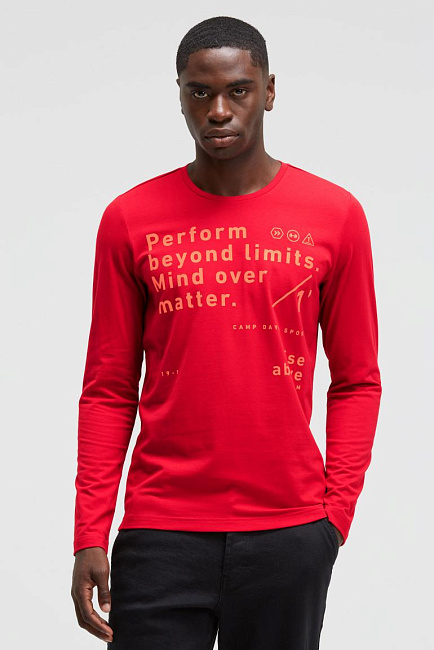 лонгслив bright red