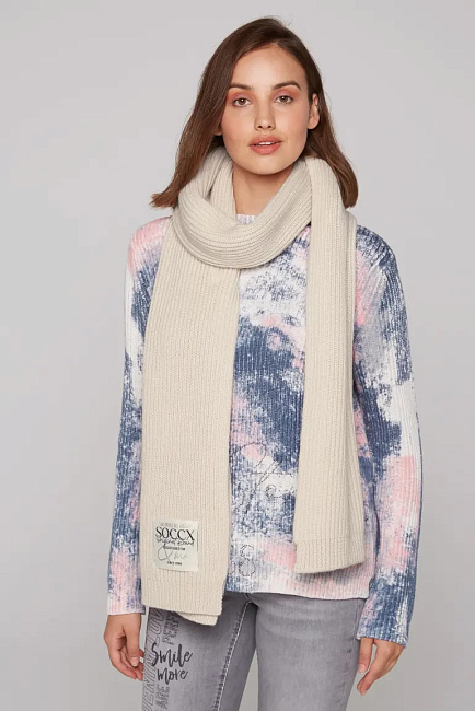 шарф faded beige