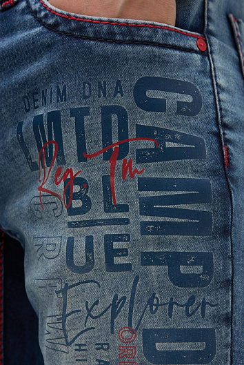 джинсы NI:CO:R611 light vintage print jogg