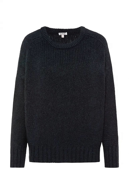 пуловер oversize blue navy