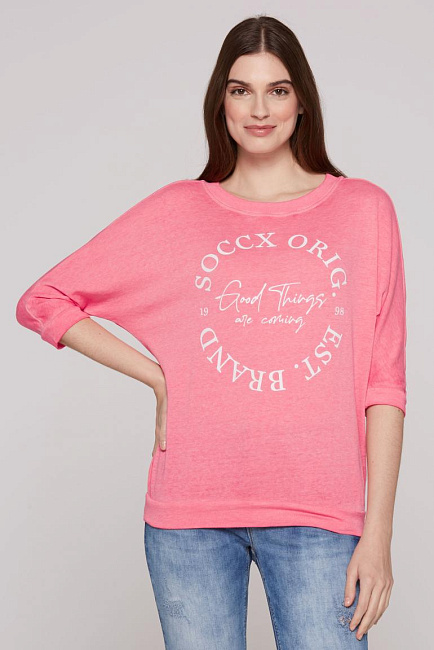 свитшот PEG:GY coral pink