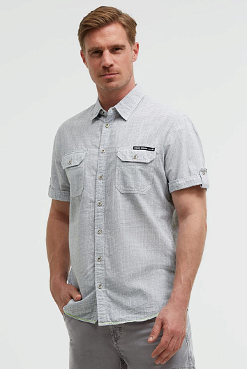 рубашка muscle fit blue navy