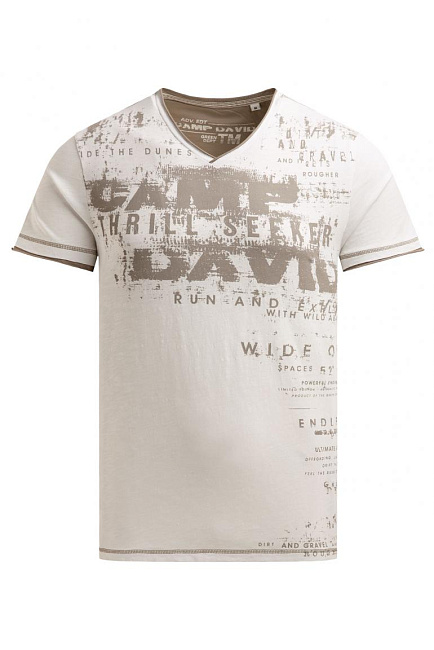 футболка v-neck ivory