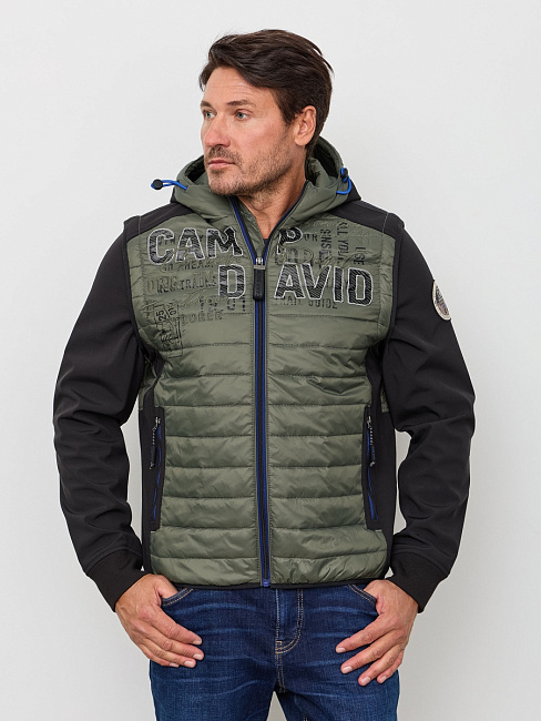 куртка forest khaki / black