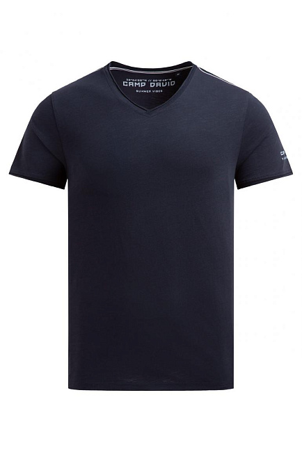 футболка v-neck blue navy
